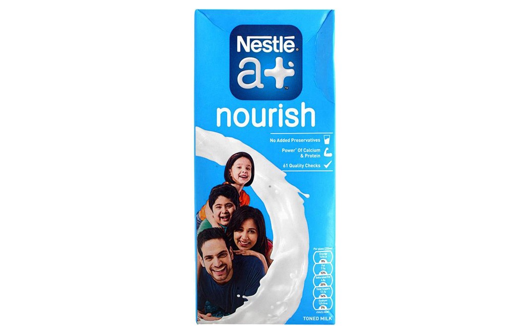 Nestle a+ Nourish Toned Milk   Tetra Pack  1 litre